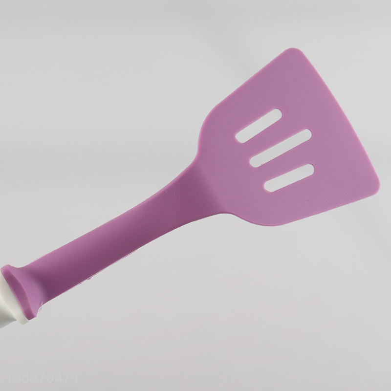 Low price kitchen utensils silicone cooking slotted spatula