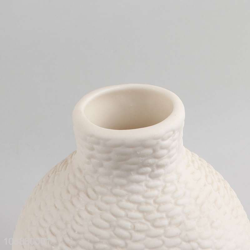 New Product Embossed Ceramic Vases for Home & Table Centerpieces