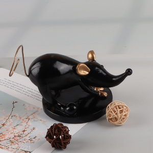 Good Quality Resin Mouse Figurine Statue for Office Table Centerpiece