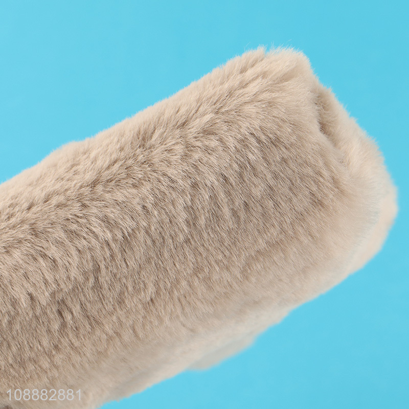 Top products plush rabbit shaped students pencil bag pencil pouch