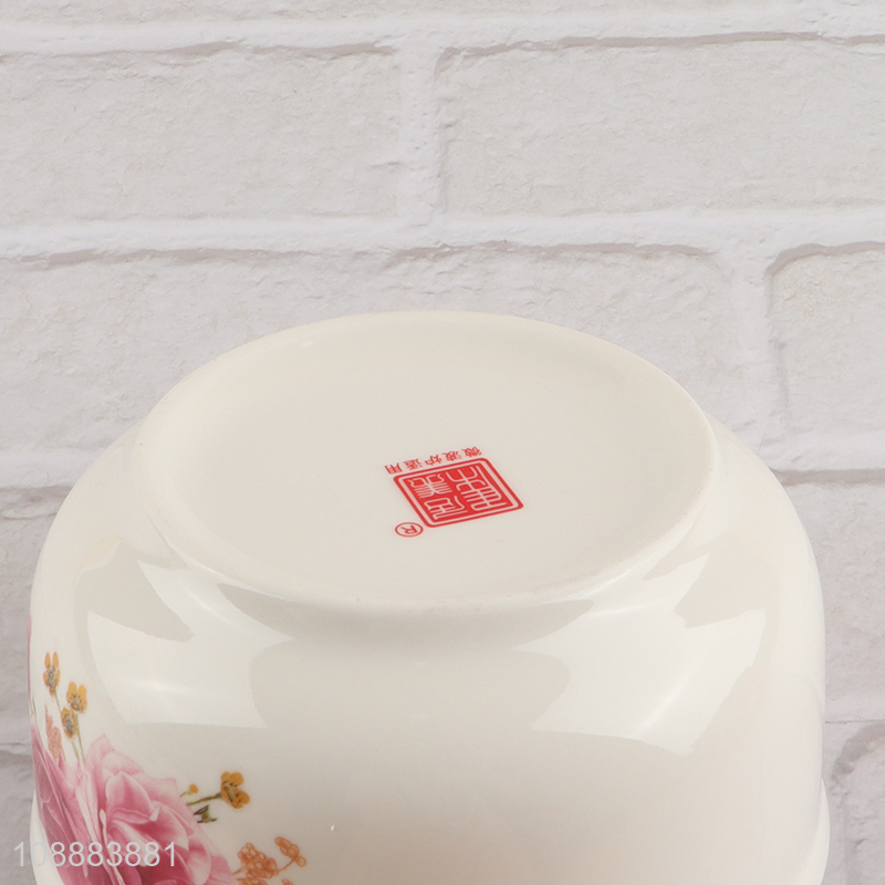 Hot Selling 3-Piece Microwavable Porcelain Bowls Ceramic Bowl Set with Lids