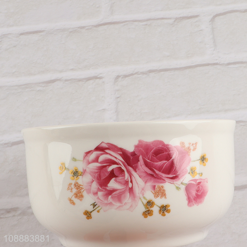 Hot Selling 3-Piece Microwavable Porcelain Bowls Ceramic Bowl Set with Lids