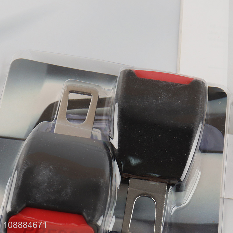 China supplier 2pcs black car seat belt extender safety belt buckle