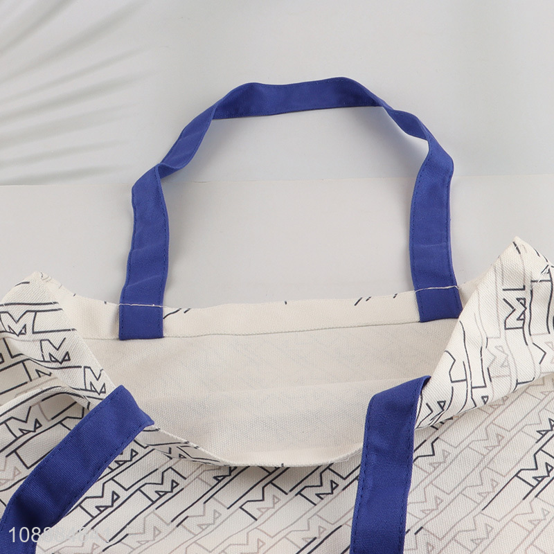 Wholesale heavy duty grocery bag canvas shopping bag with handles