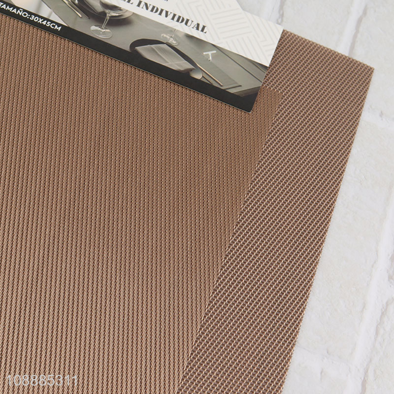 Good quality non-slip heat resistant pvc placemat for dining table