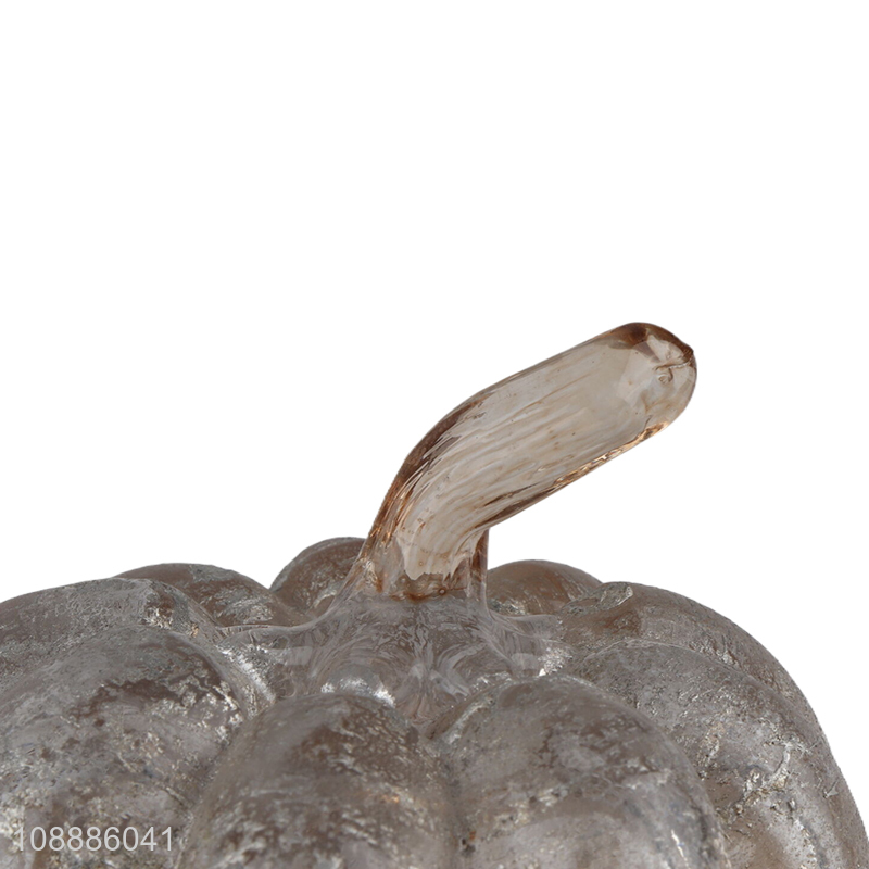 New product pumpkin shaped jar glass ornaments for tabletop decoration