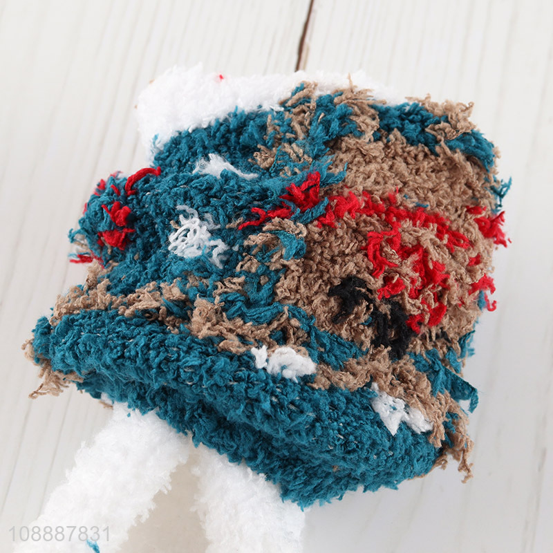 New product fuzzy socks fluffy cozy warm Christmas slipper socks