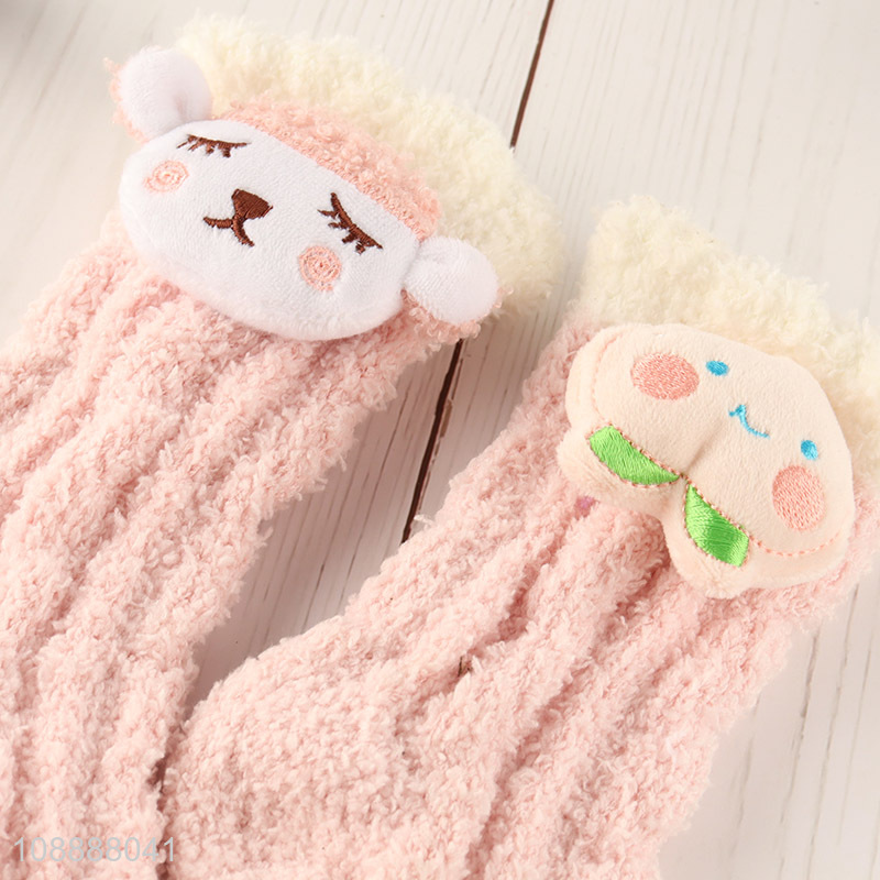New arrival winter socks microfiber home sleeping slipper socks