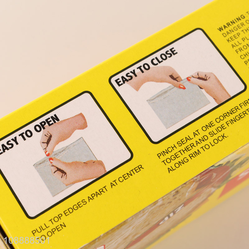 Hot selling 46 count reusable ziplock airtight freezer storage bags