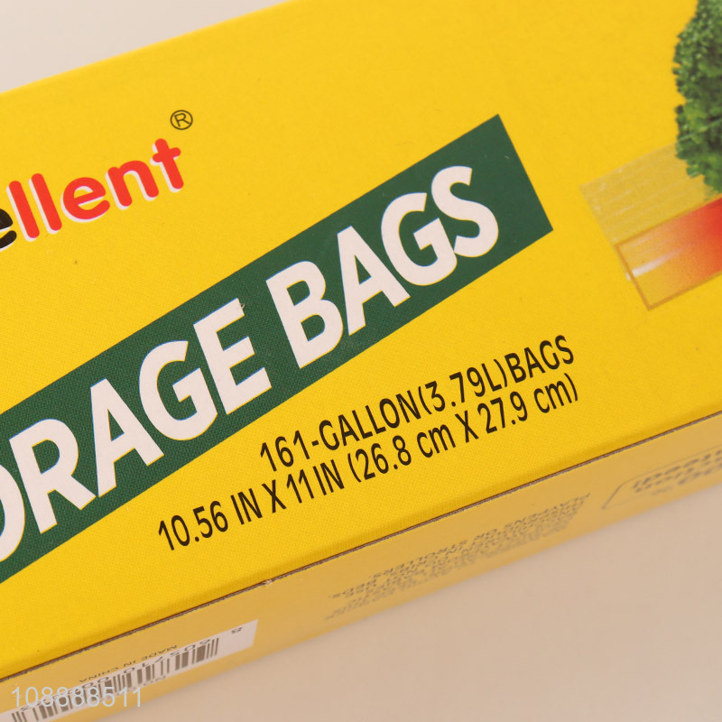 High quality 16 count ziplock freezer storage bags for vegetables fruits