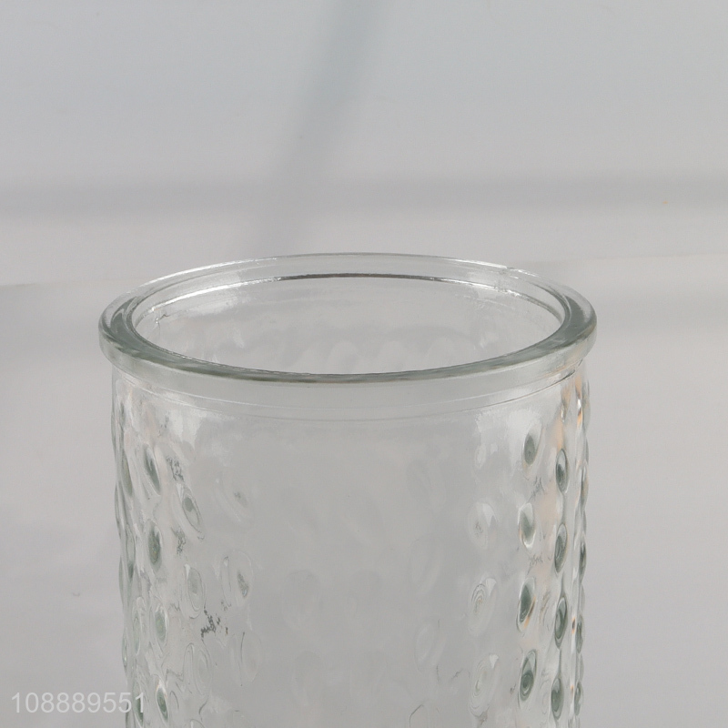 Hot selling clear glass home decor flower vase wholesale