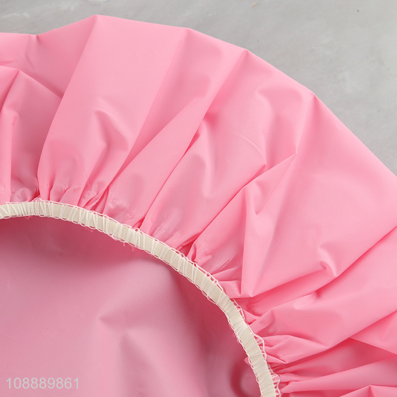 New product waterproof reusable shower cap elastic bath cap