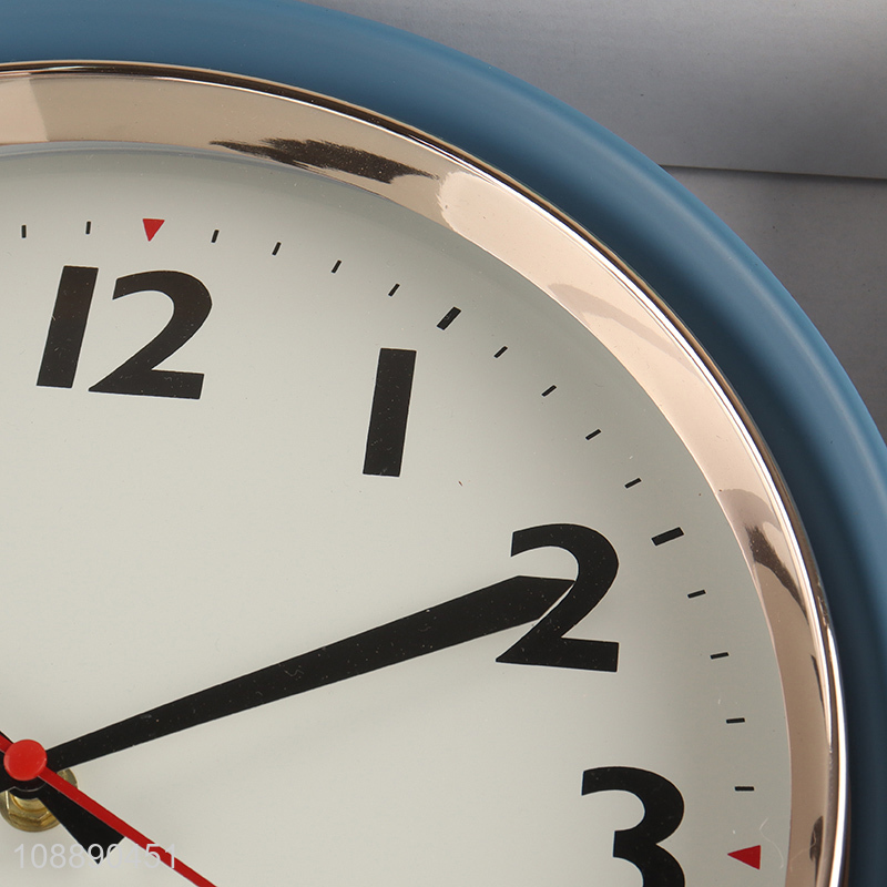 Good quality decorative wall clock round silent plastic wall clock