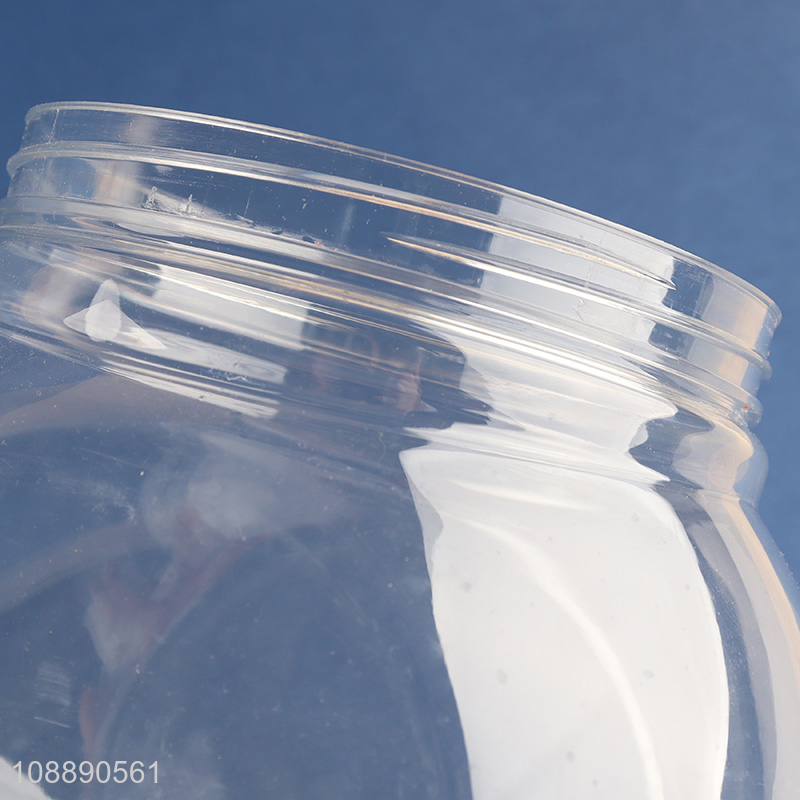 Factory price 2700ml clear plastic food storage jar for candy cookie