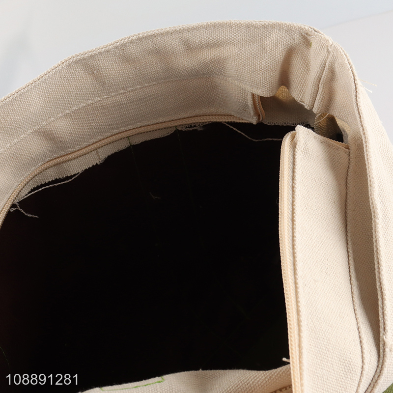 Factory price simple casual canvas tote bag shoulder bag for women