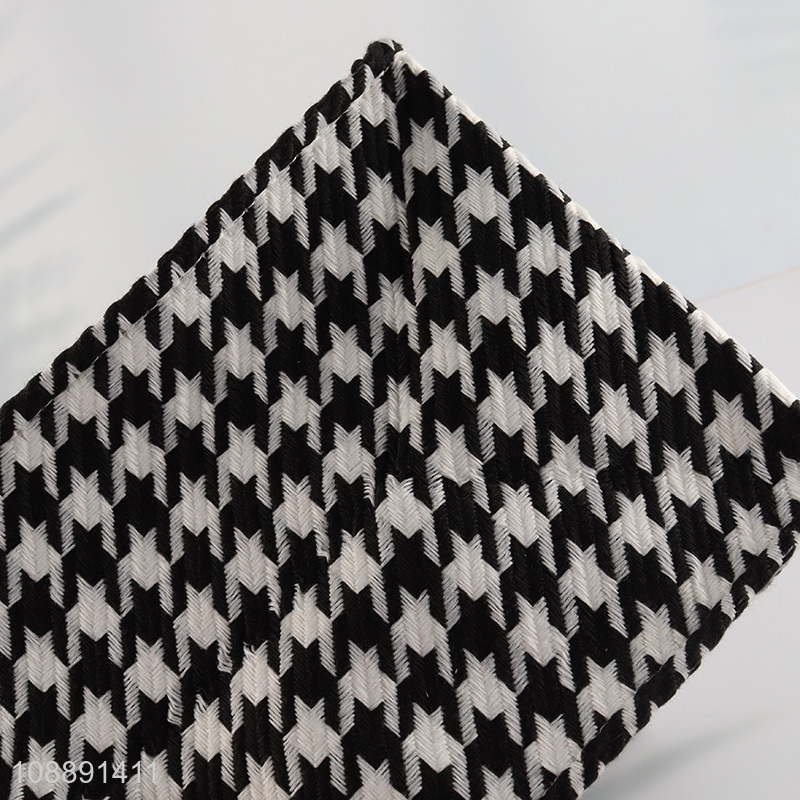 Good quality houndstooth tote bag casual canvas handbag laptop bag