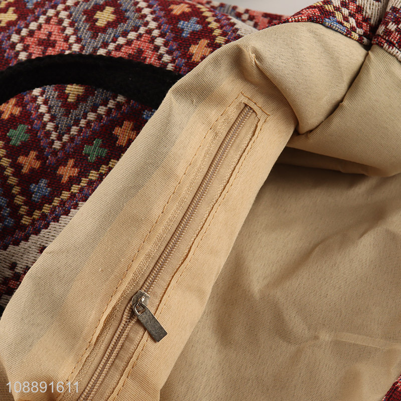 Online wholesale ethnic style canvas tote bag commuter bag for women