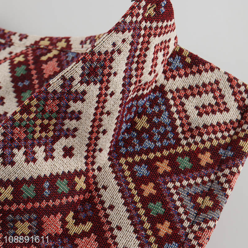 Online wholesale ethnic style canvas tote bag commuter bag for women