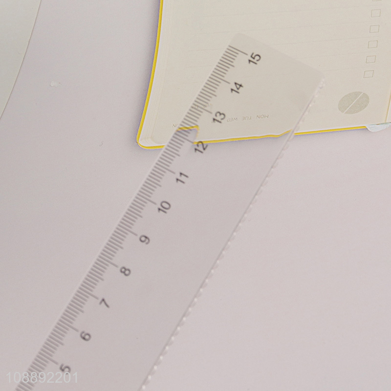 New arrival clear see through plastic straight ruler measuring tools