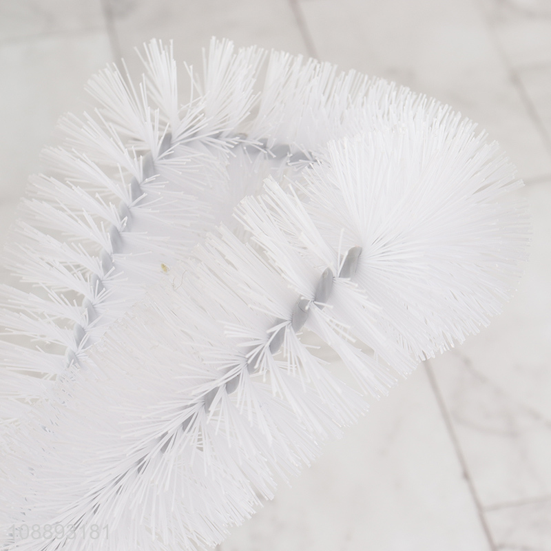 New product toilet cleaning brush with bamboo handle for bathroom