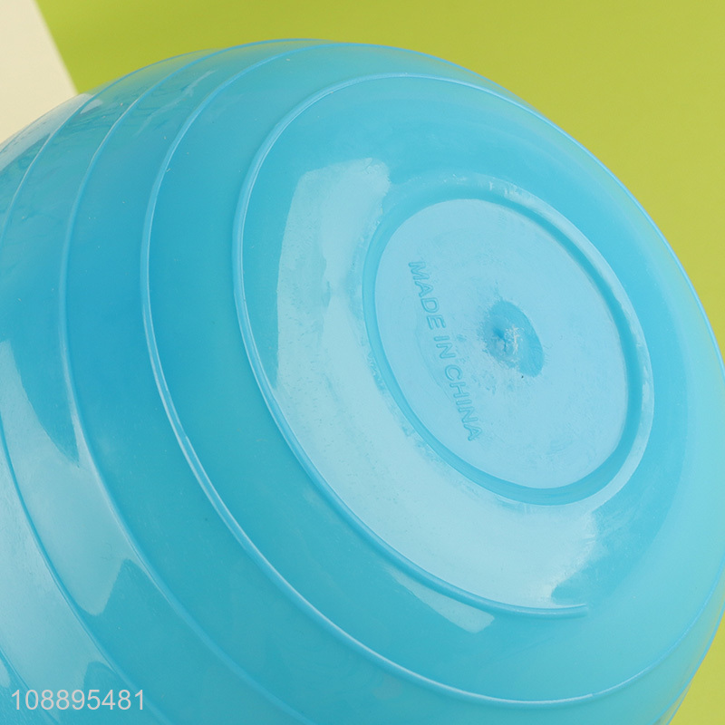 Hot selling 4pcs/set food grade plastic bowls stackable salad bowls