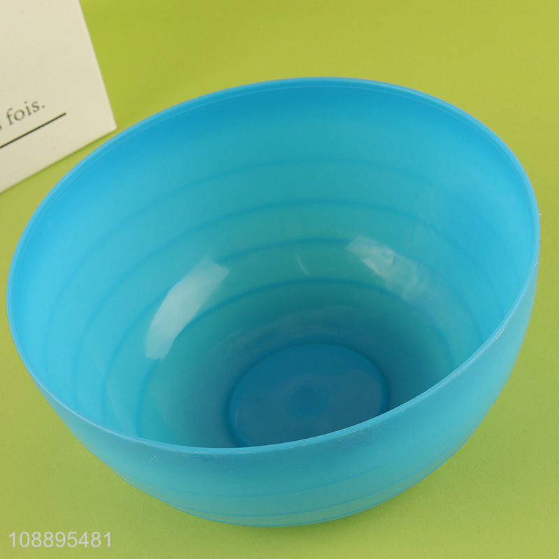 Hot selling 4pcs/set food grade plastic bowls stackable salad bowls
