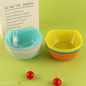China imports 4 pack colorful shatterproof food grade plastic bowls