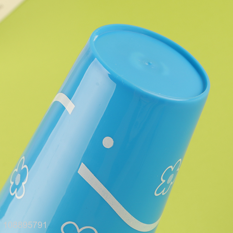 Good quality 4pcs plastic toothbrush cups reusable drinking cups