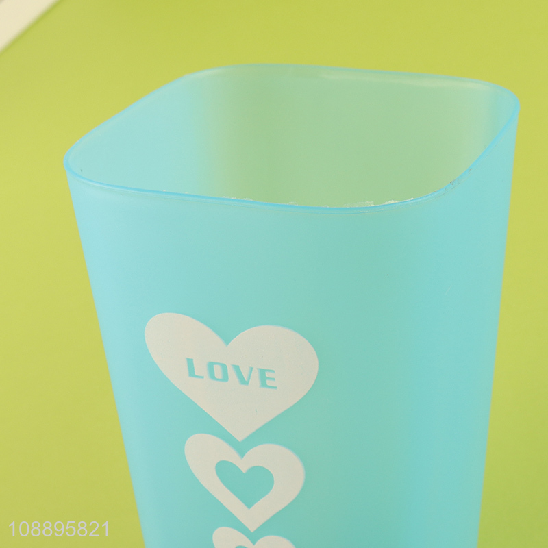 New product 4pcs bathroom cups plastic toothbrush holder tumblers