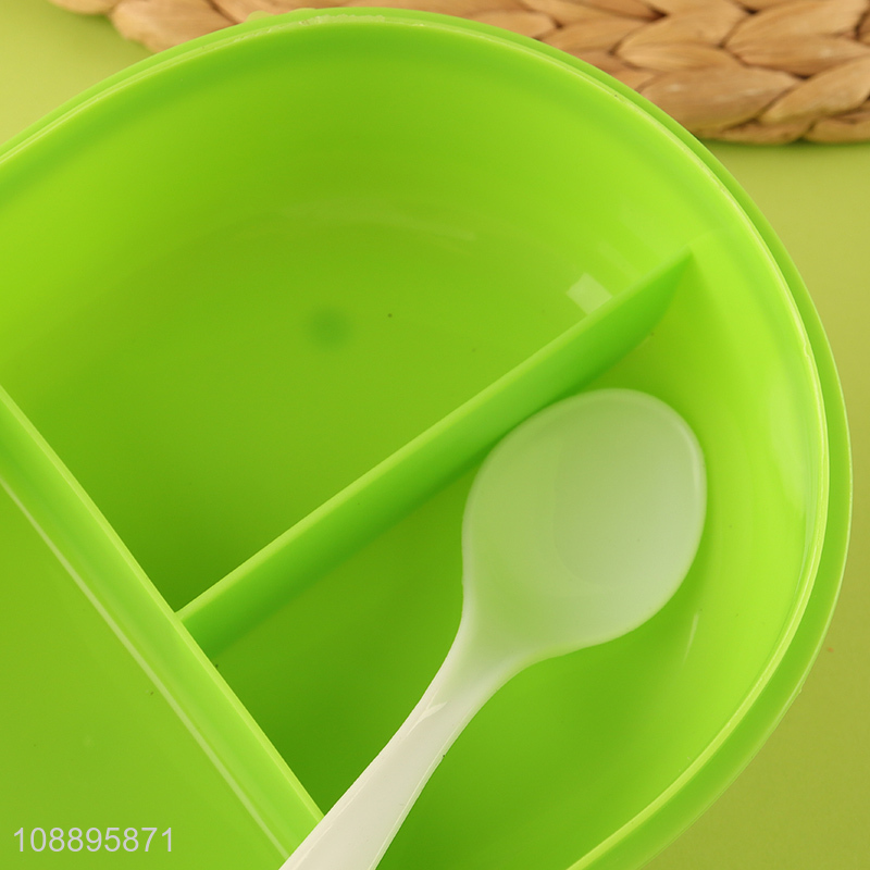 High quality leakproof kids bento lunch box with 3 compartments