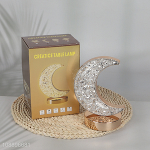 New product moon shape led <em>table</em> <em>lamp</em> for tabletop decoration