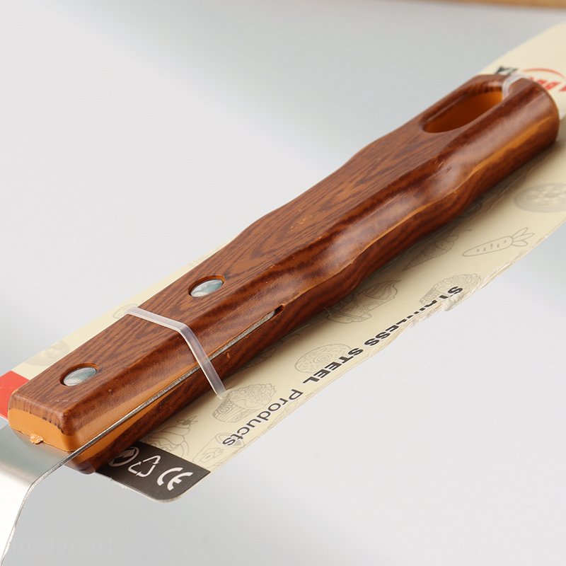 New arrival stainless steel slotted griddle spatula for eggs steaks