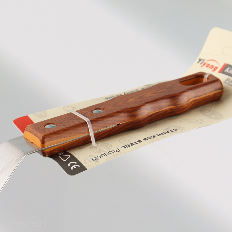 Hot selling stainless steel slotted griddle spatula burger spatula