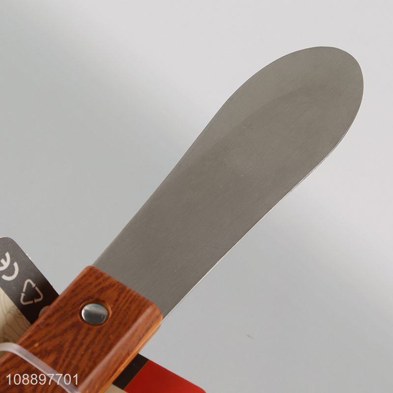 Hot selling stainless steel cheese butter knife with plastic handle
