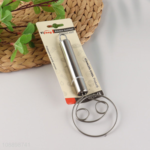 New product stainless steel danish dough whisk rustproof bread whisk
