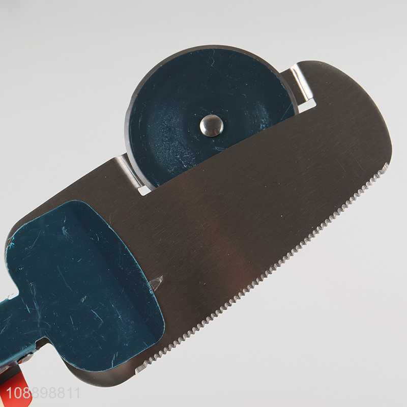 Online wholesale 4-in-1 stainless steel very sharp pizza cutter wheel