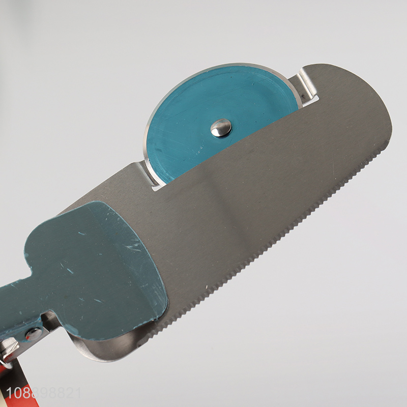 Good quality 4-in-1 stainless steel pizza cutter wheel with sharp blade