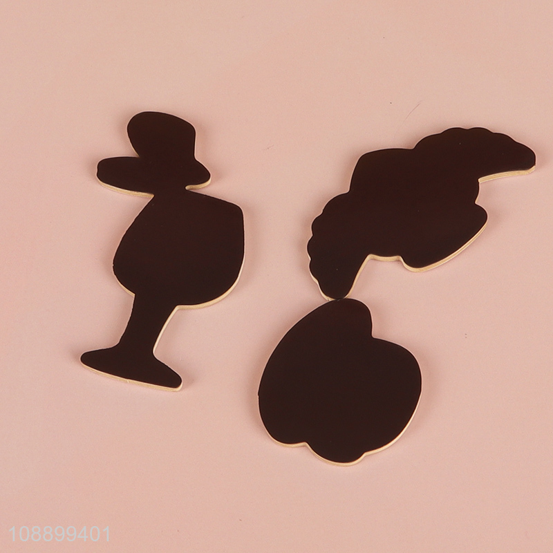 Latest products cartoon home wooden fridge magnets set