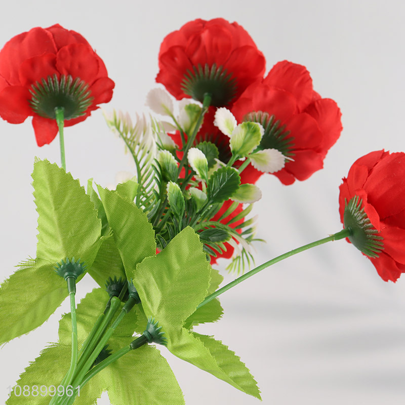 New product artificial flowers fake peony bouquet for indoor outdoor decor