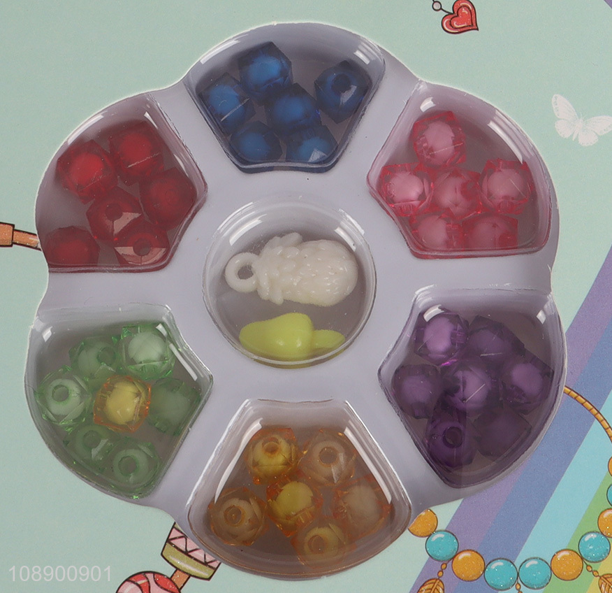 Good price girls diy beaded toys jewelry beauty toys set