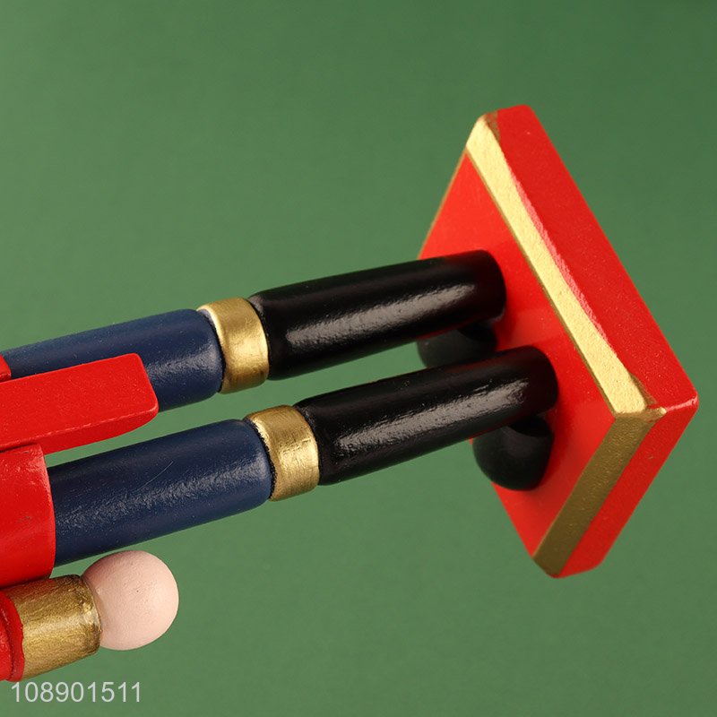 New Product Wooden King Nutcracker Figurine Christmas Tabletop Ornaments