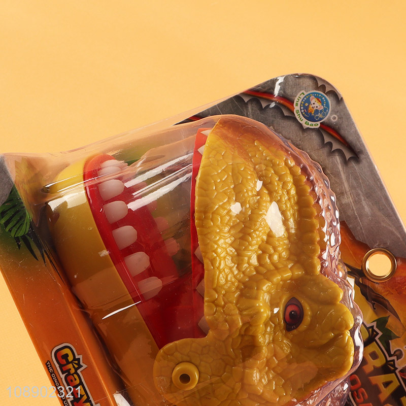 Good price dinosaur shaped finger biting game toys for party