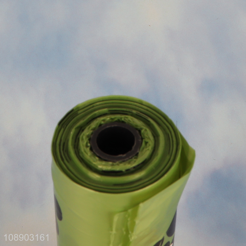 Online wholesale green portable mini pet garbage bag