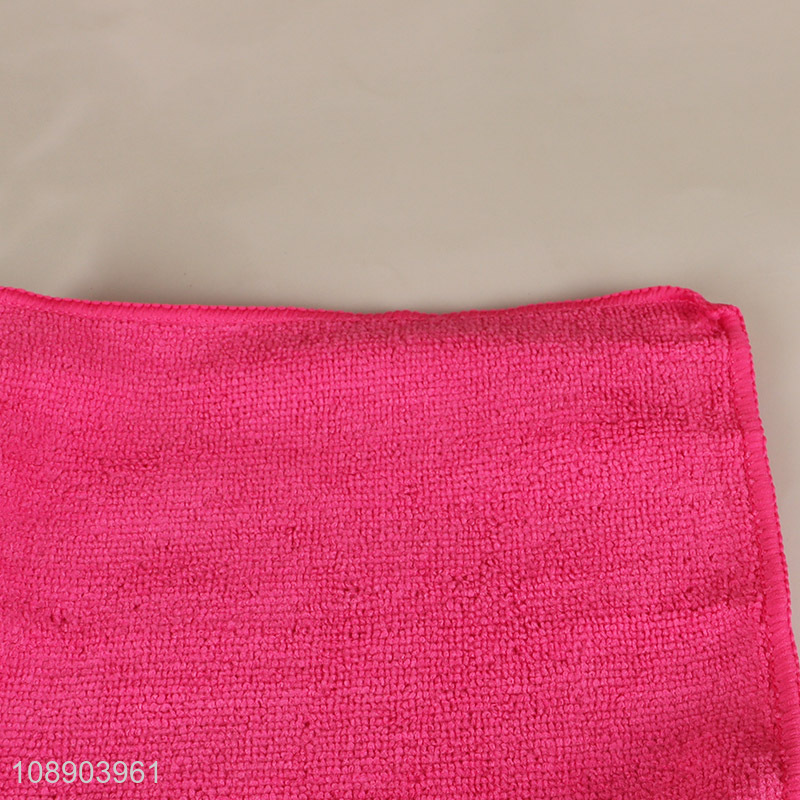 Online wholesale 6pcs multicolor microfiber cleaning cloth for household