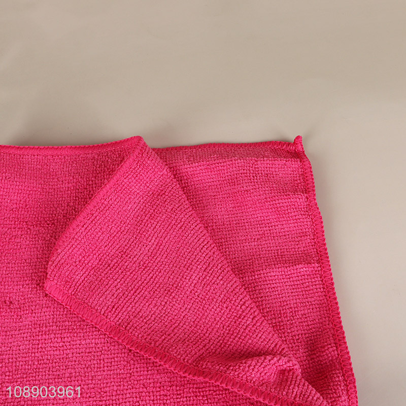 Online wholesale 6pcs multicolor microfiber cleaning cloth for household