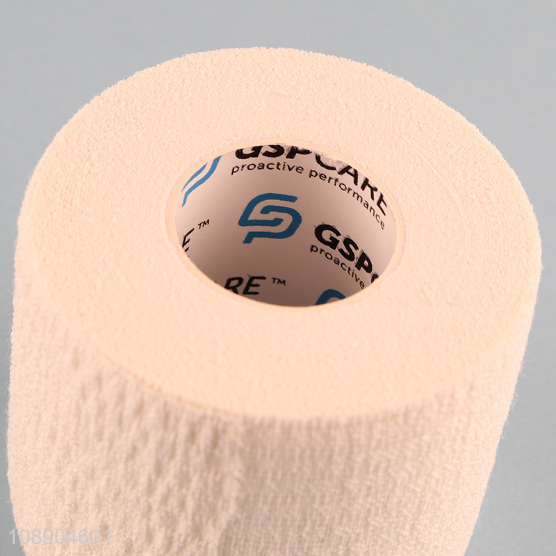 Wholesale low elastic cotton bandage wraps self-adhesive athletic bandage wraps