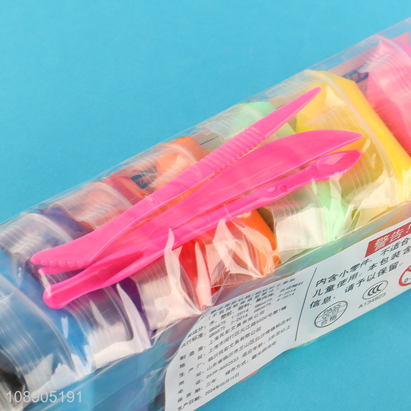 Factory price 12 colors non-toxic air dry ultra light clay for children