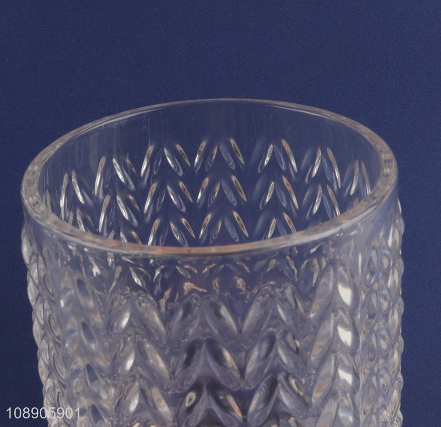 Hot products embossed glass unbreakable water cup coffee cup for sale