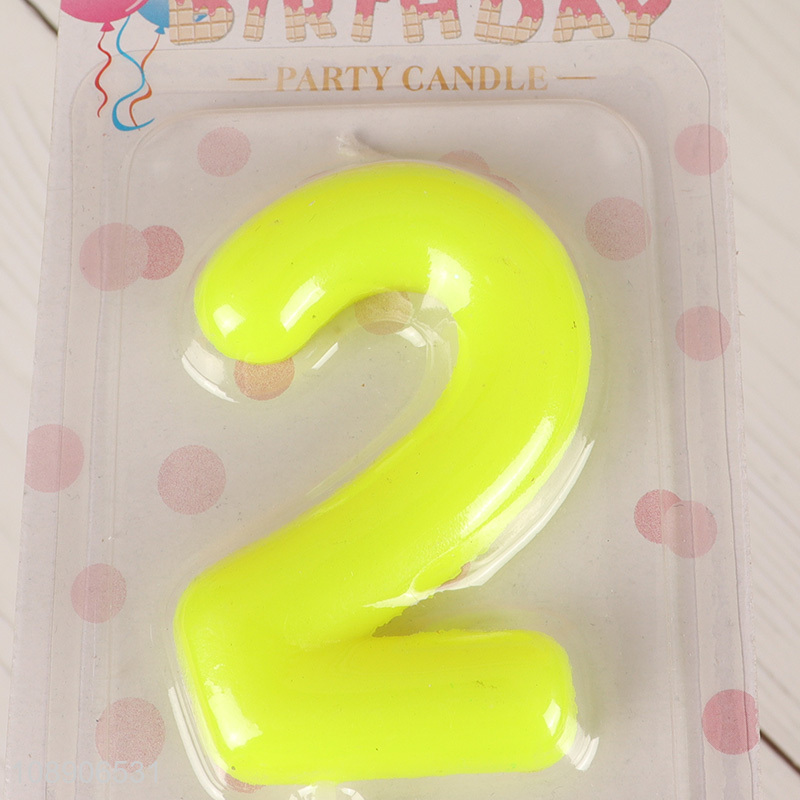 China products number 2 birthday party candle cake decoration candle