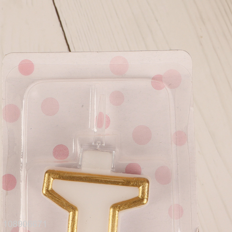 Yiwu market number 1 birthday party candle cake candle for kids